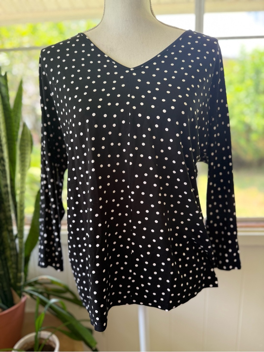 Ava Sky Top - Polka Dots